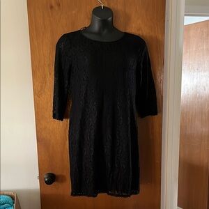 Elegant Black Lace Dress